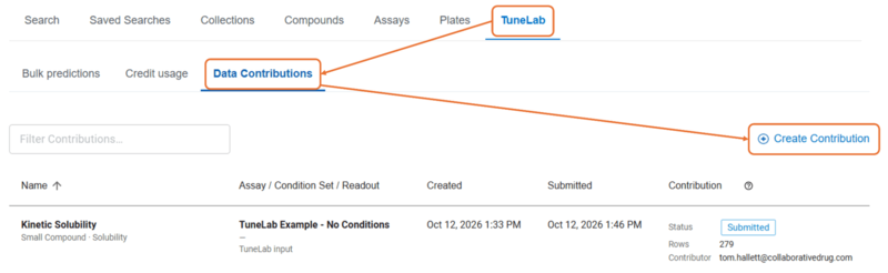 How to contribute data