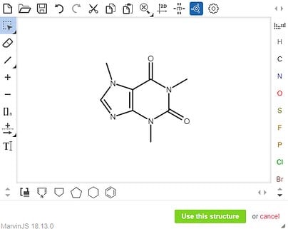 Use Marvin to retrieve and display chemical structures