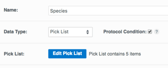 species+picklist