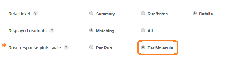 screenshot of customize your report