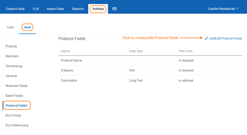 screenshot add edit protocol fields