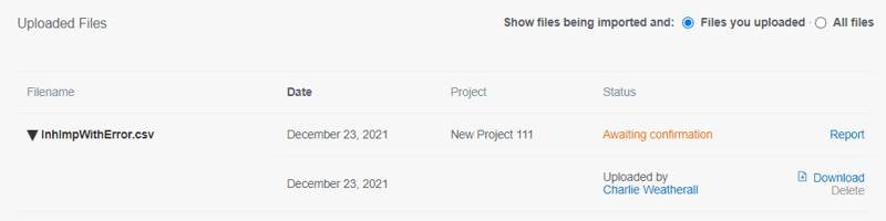 awaiting confirmation screenshot