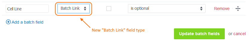 new batch link field type