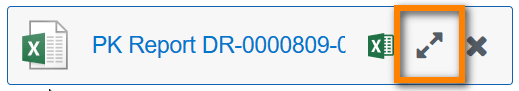 screenshot of change size button