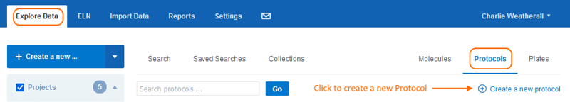 screenshot create a new protocol