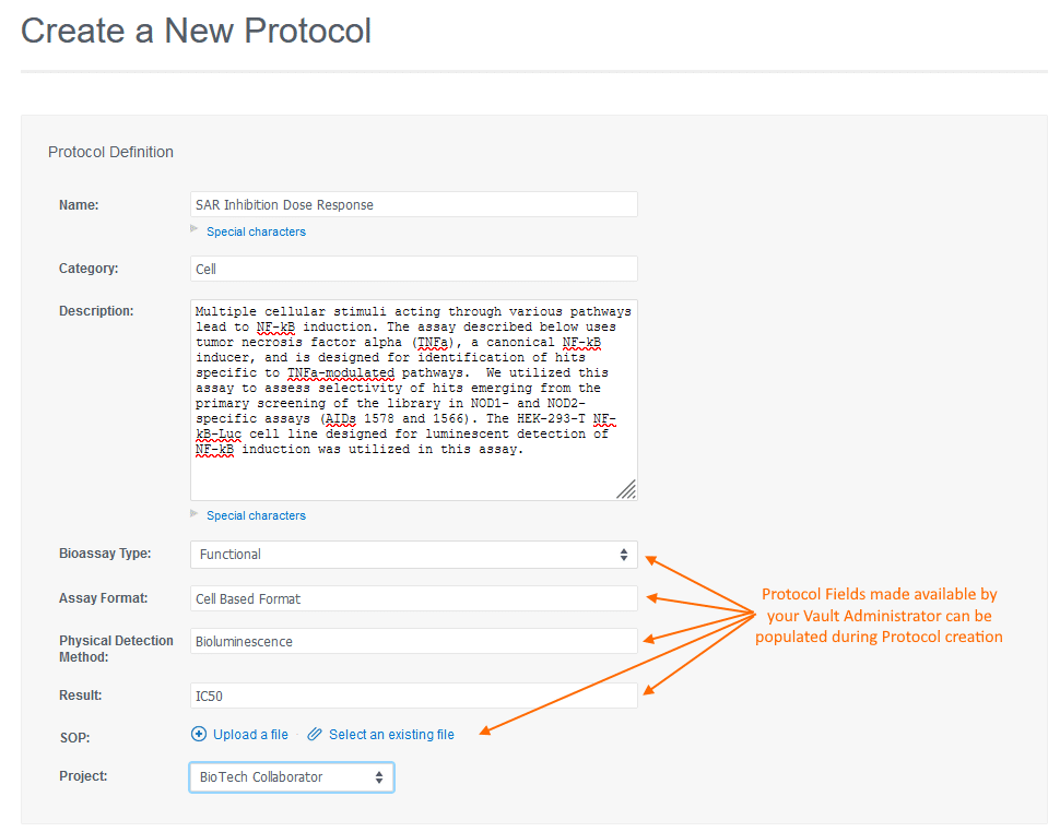 create a new protocol screenshot