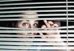looking through