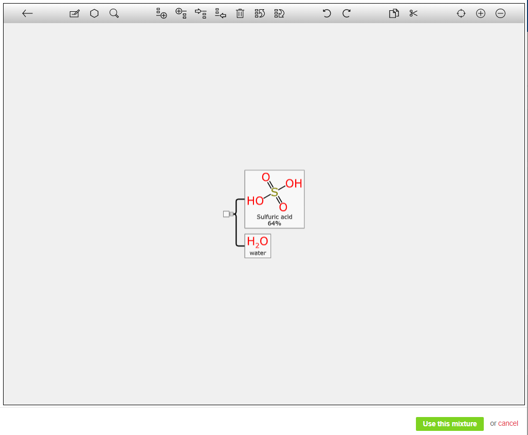 mixture editor screenshot