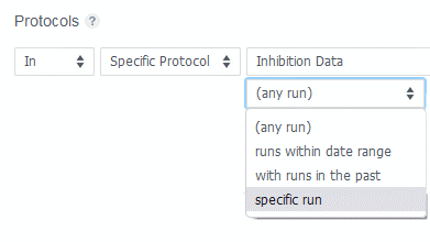 search by specific run