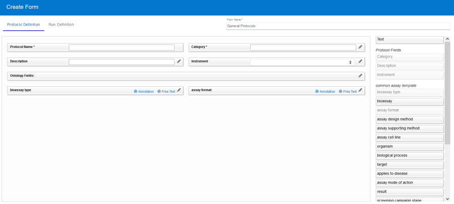 create form protocol definition