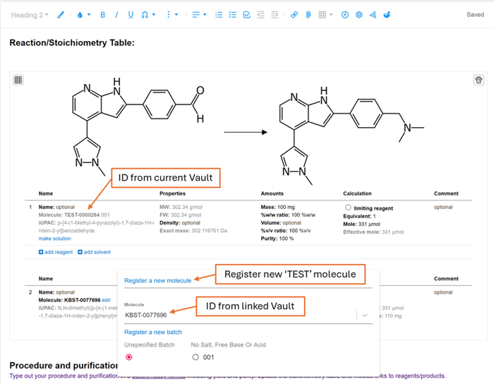 improved ELN module registration