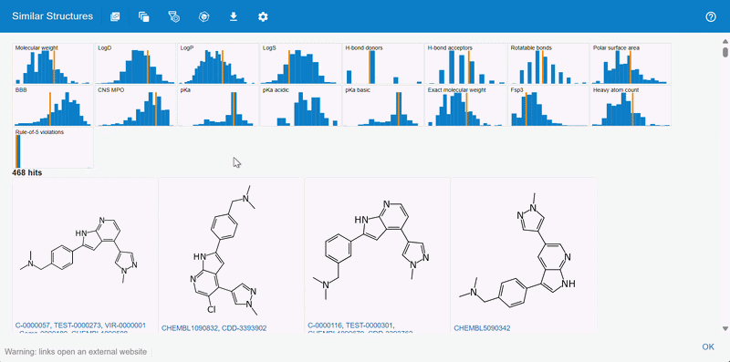 Filter AI results by substructure: