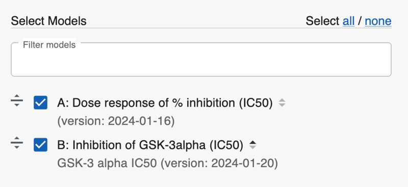 What if I want to select which models to see?