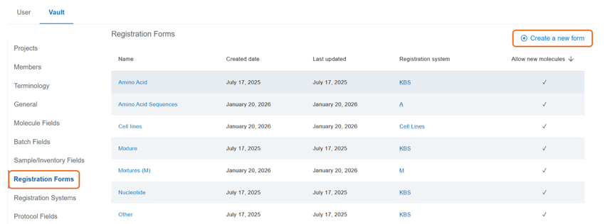 Build Registration Forms