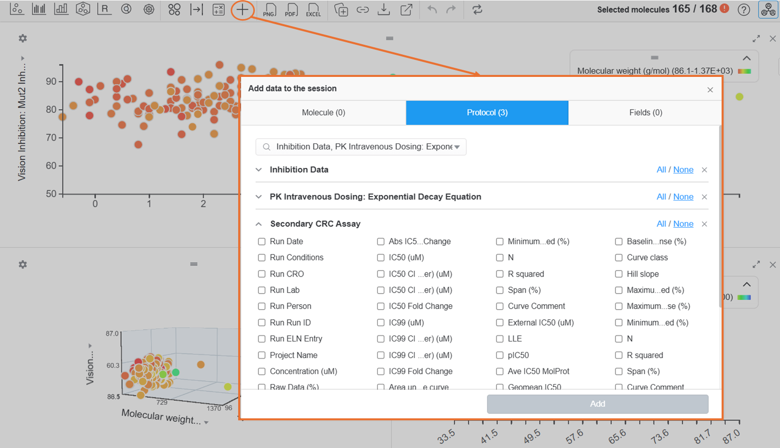 Add Data to an Active Visualization Session: