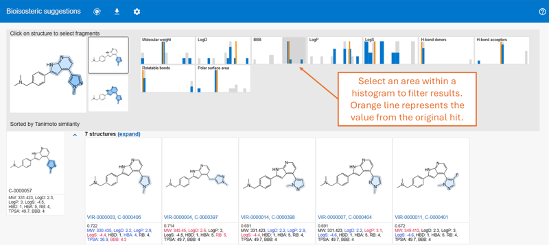 Result filters: