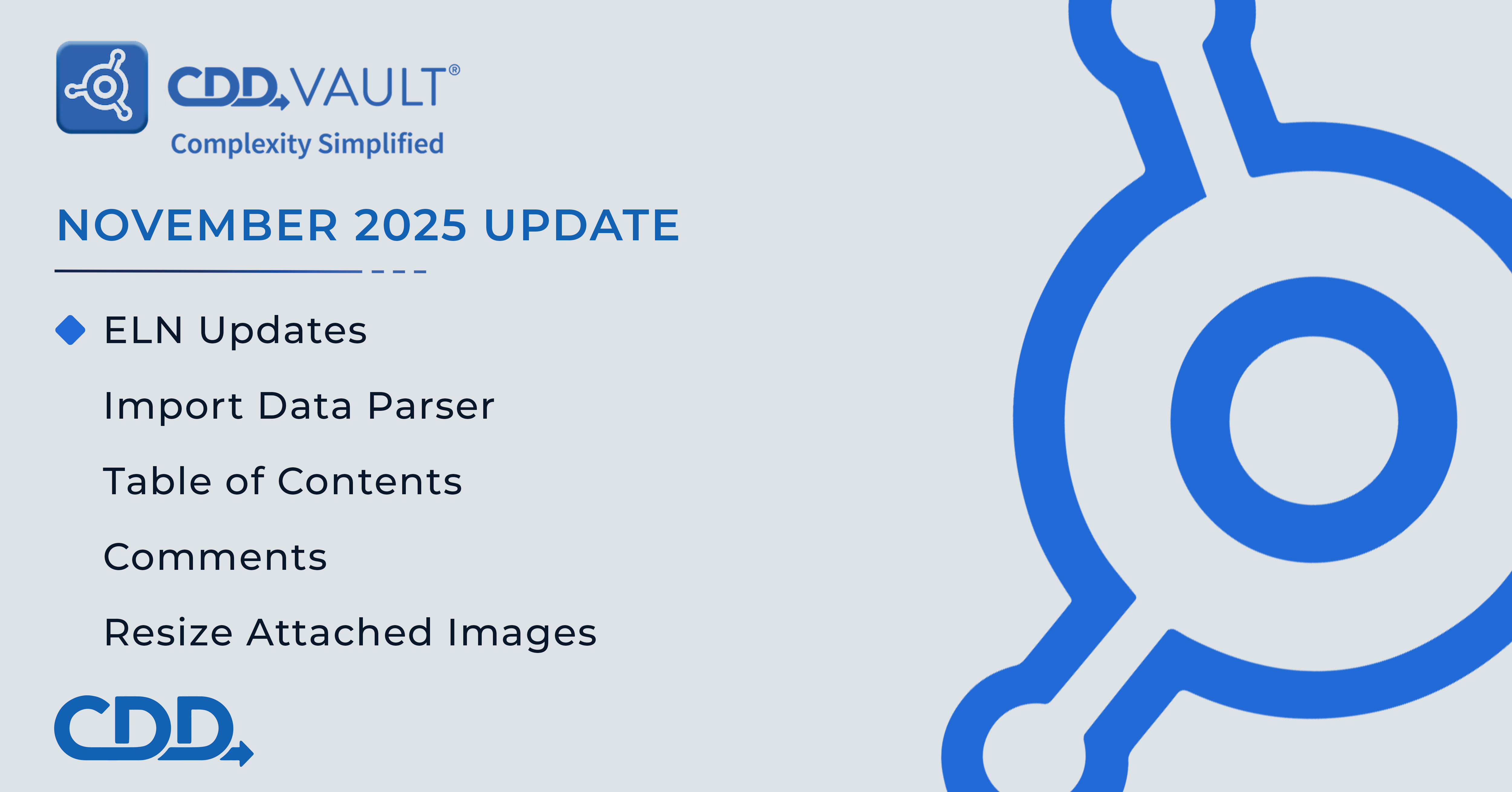 CDD Vault Update (Nov 2025): ELN Updates