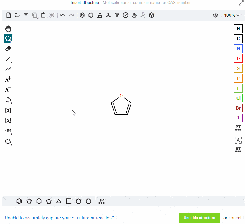 Structure Editor Rotate Molecule