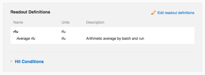 Show-average-readout-definition