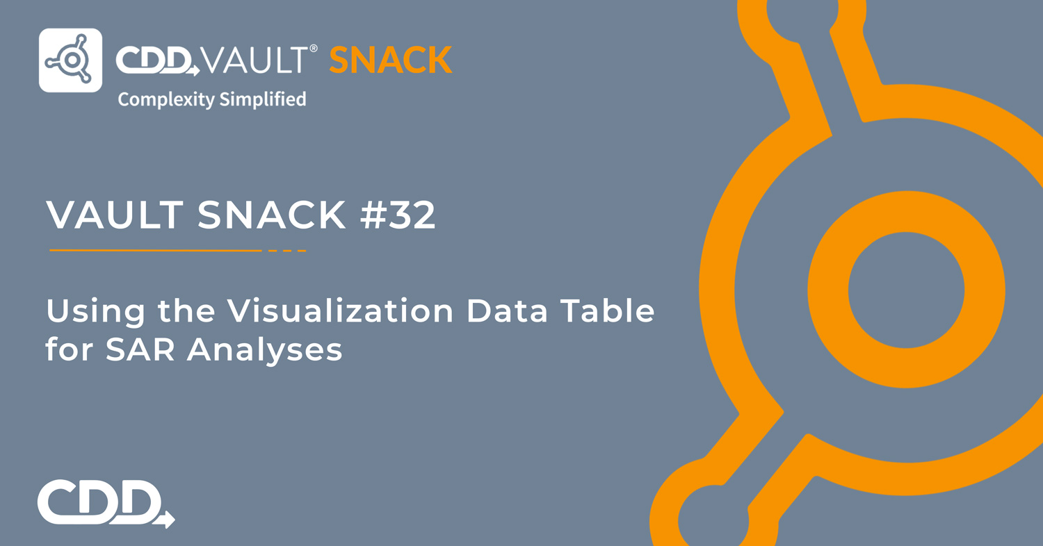 Vault Snack #32 – Using the Visualization Data Table for SAR Analyses